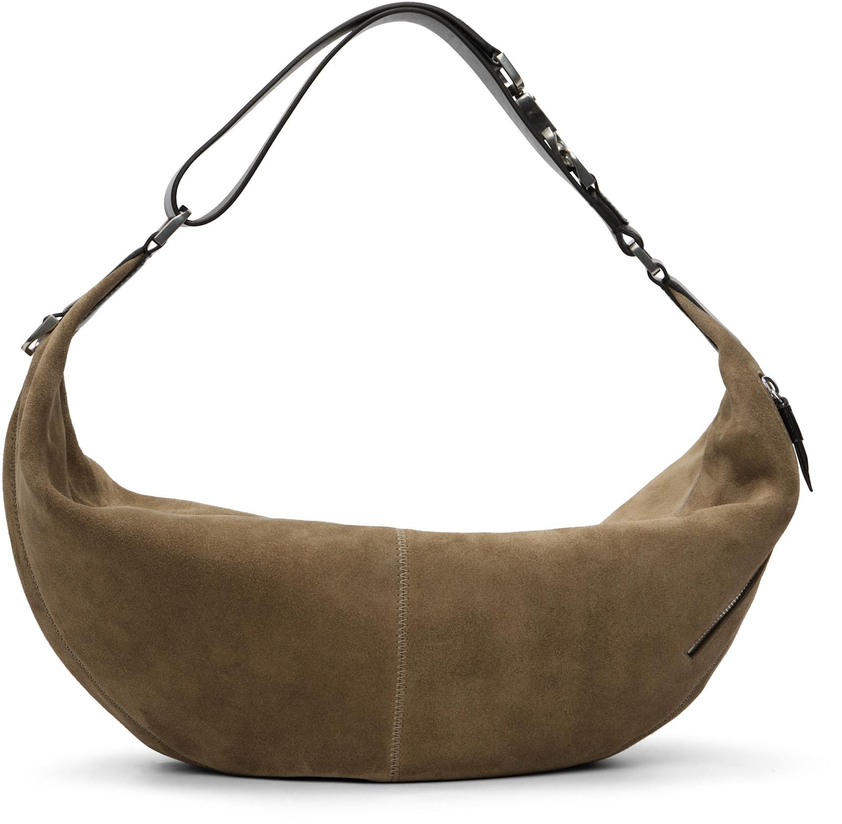 Taupe Quiver Clip Bag by LEMAIRE
