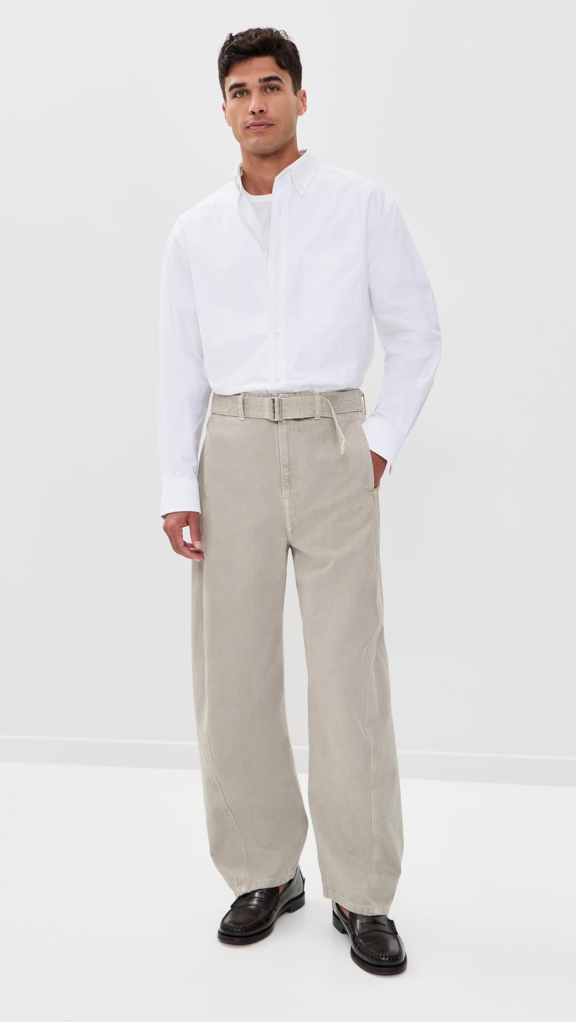 Twisted Belted Pants by LEMAIRE