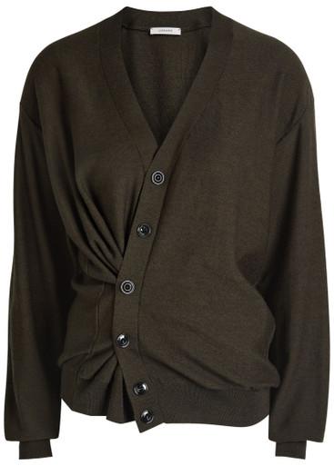 Twisted knit cardigan by LEMAIRE