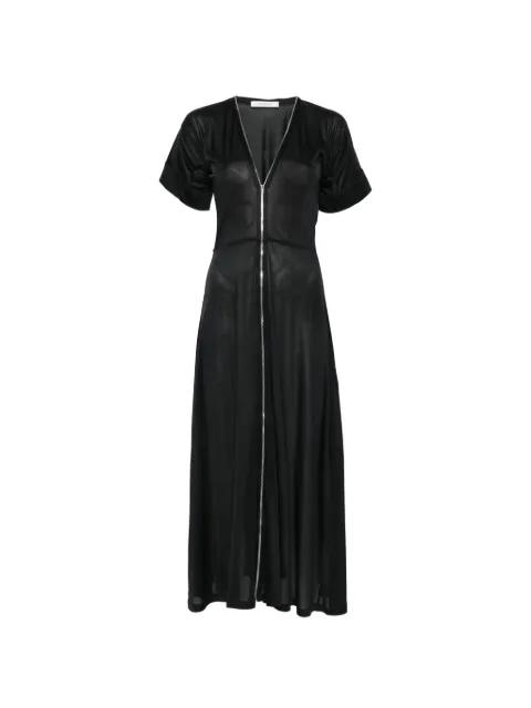 V-neck zipped midi dress by LEMAIRE