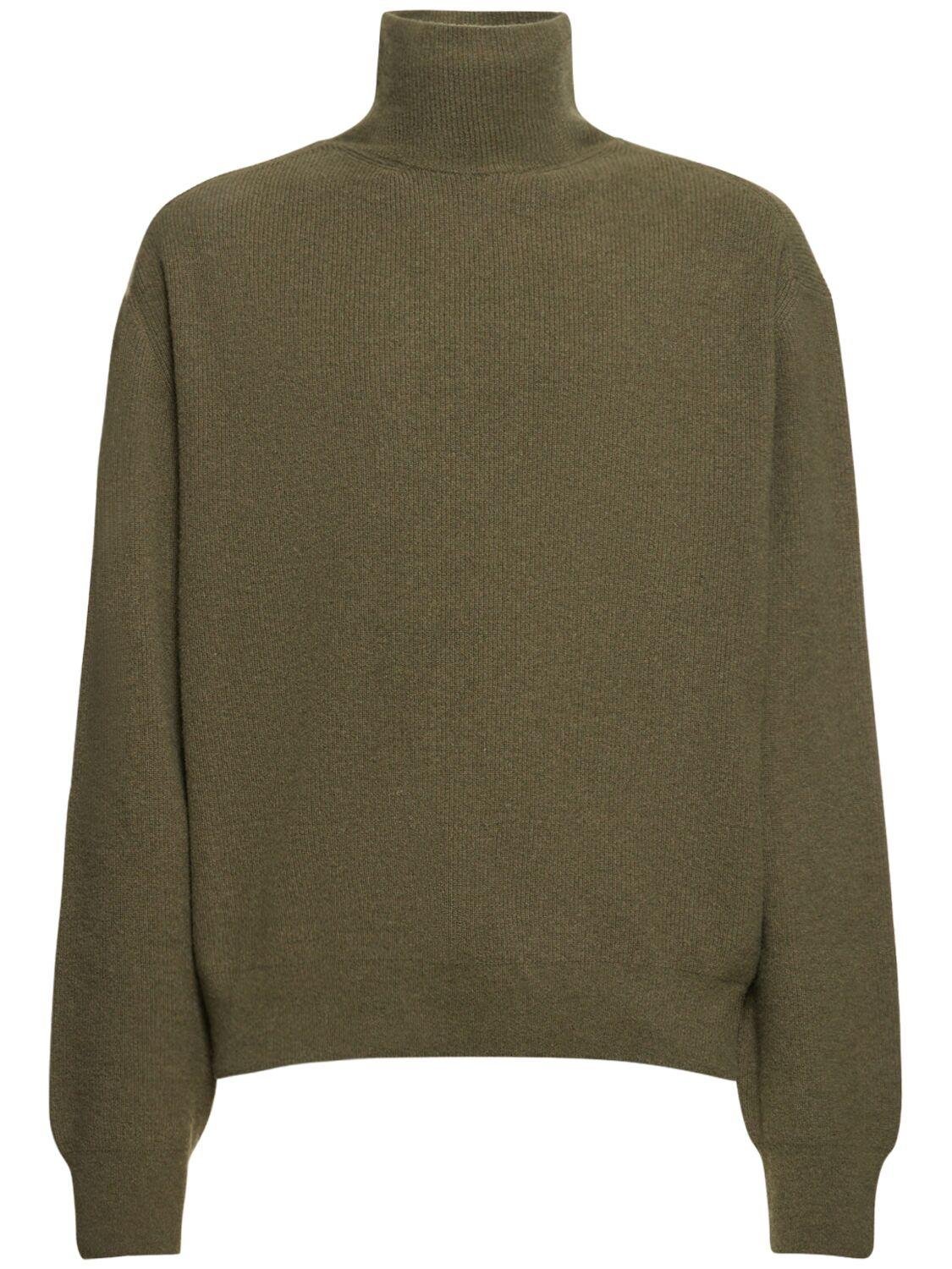 Wool Blend Knit Turtleneck by LEMAIRE