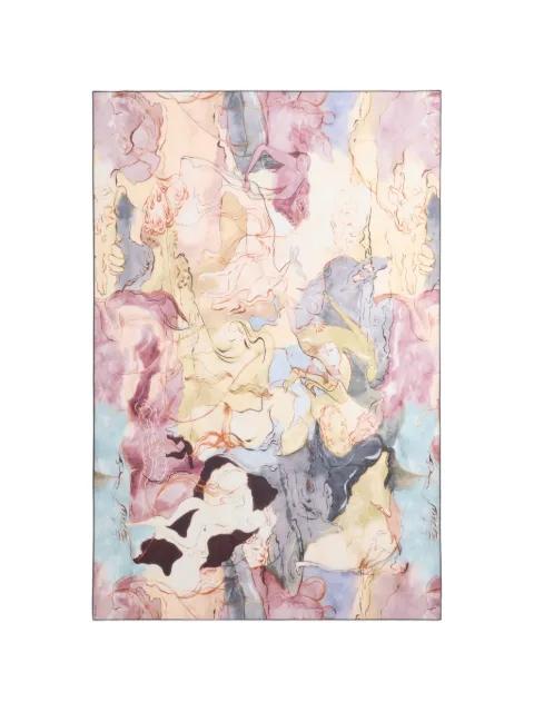 aquarel-print pareo by LEMAIRE