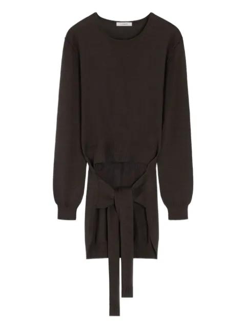 asymmetric belted top by LEMAIRE