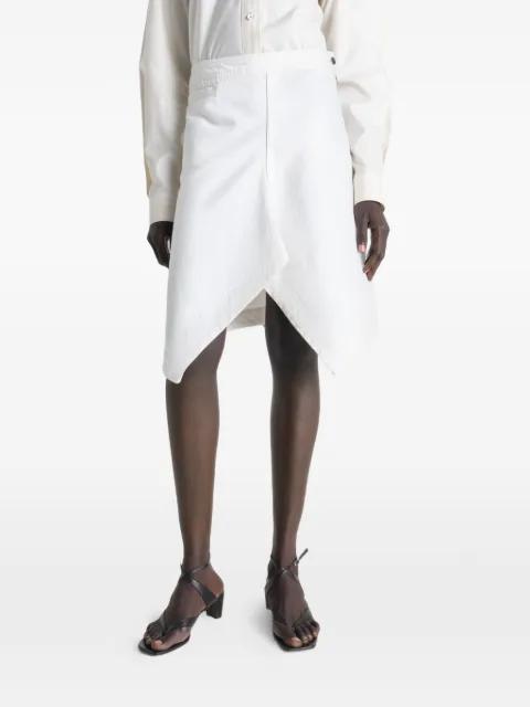 asymmetric denim skirt by LEMAIRE