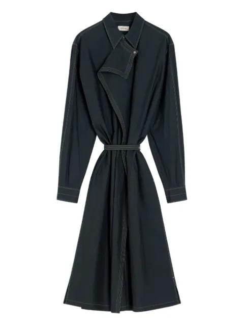 asymmetrical-panel shirt dress by LEMAIRE