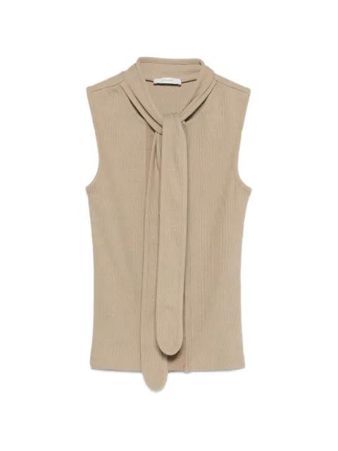 asymmetrical tie top by LEMAIRE