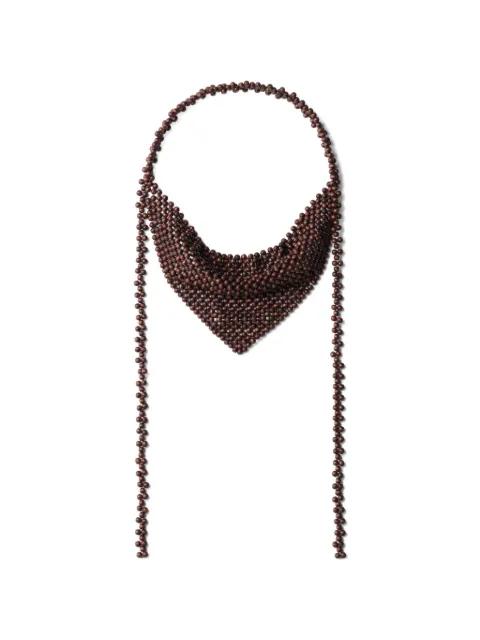 beaded bandana-style necklace by LEMAIRE