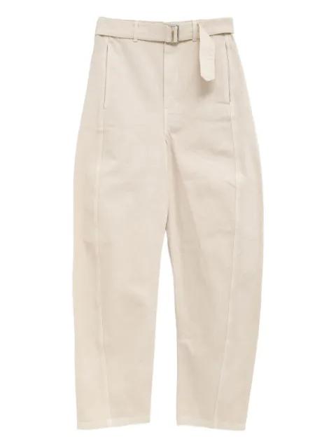 belted panel trousers by LEMAIRE