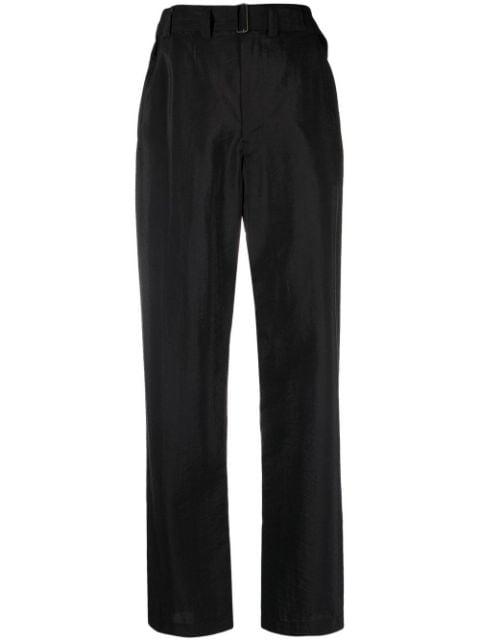 belted straight-leg trousers by LEMAIRE