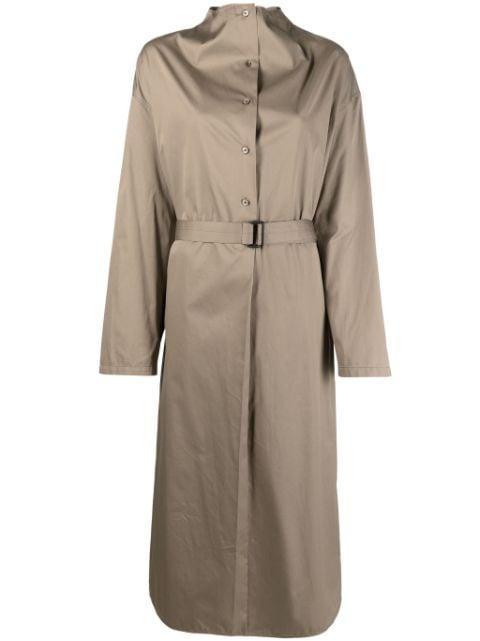 belted-waist cotton dress by LEMAIRE