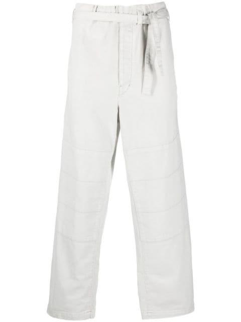 belted wide-leg trousers by LEMAIRE