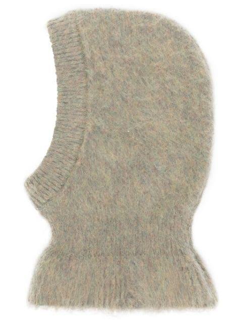 brushed knitted balaclava by LEMAIRE