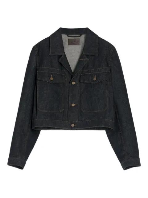 button-fastening patch-pocket denim jacket by LEMAIRE