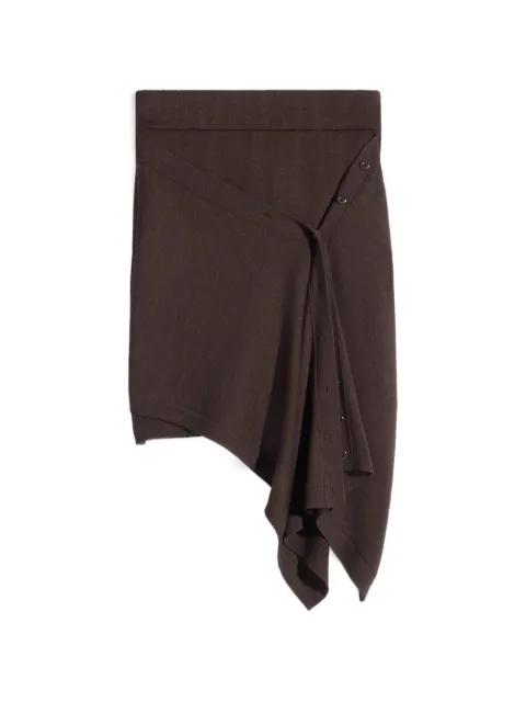buttoned asymmetric skirt by LEMAIRE