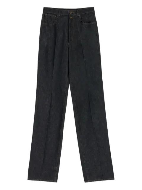 crease high-waisted jeans by LEMAIRE