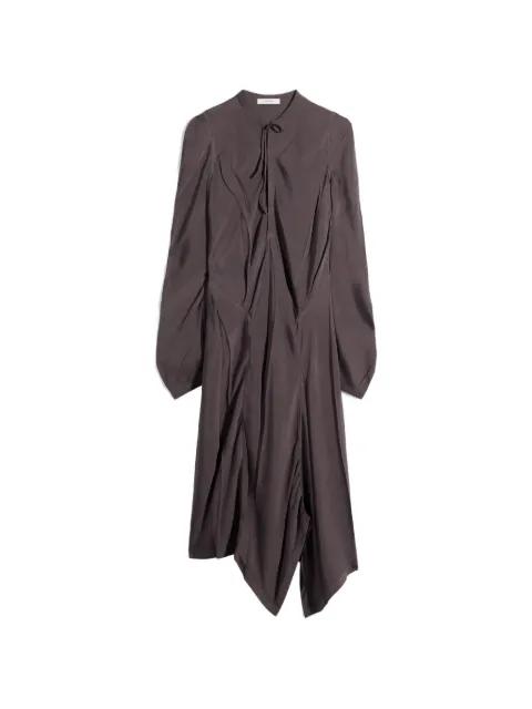 creased bias midi dress by LEMAIRE