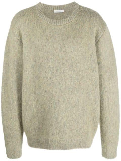 crew-neck brushed-effect jumper by LEMAIRE