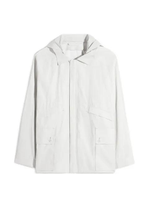 detachable hood pocket rain jacket by LEMAIRE