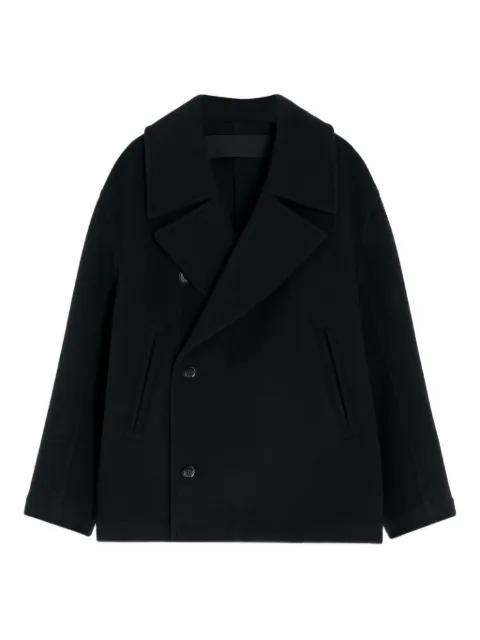 double-breasted peacoat by LEMAIRE