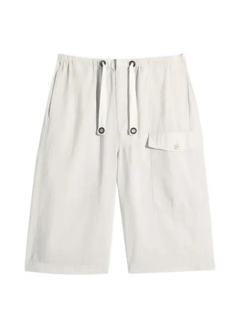 drawstring cargo shorts by LEMAIRE