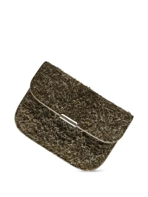 flap-fastening wallet by LEMAIRE