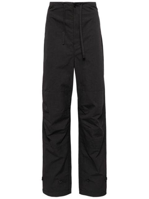 high-waist cotton trousers by LEMAIRE