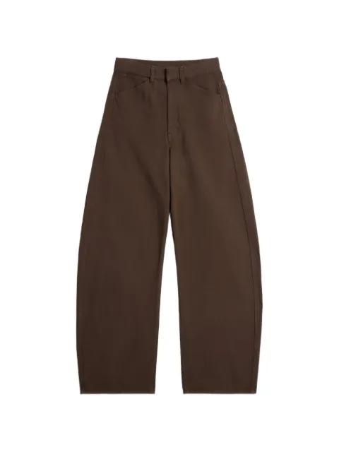 high-waisted curved  jeans by LEMAIRE