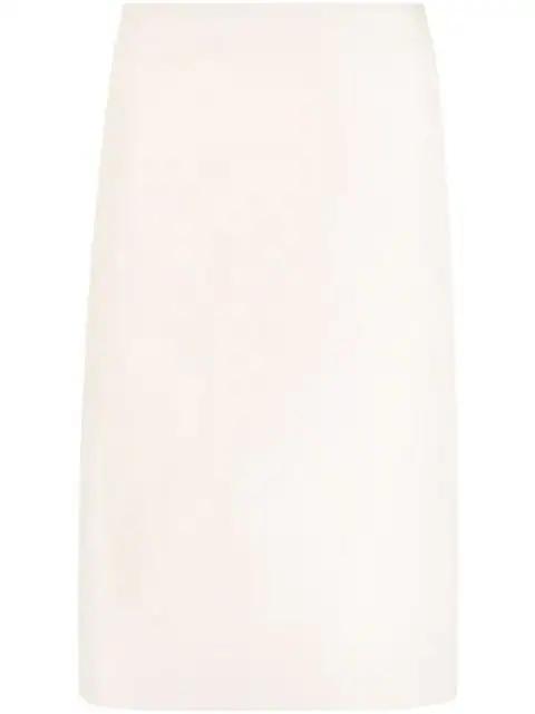 high-waisted midi skirt by LEMAIRE