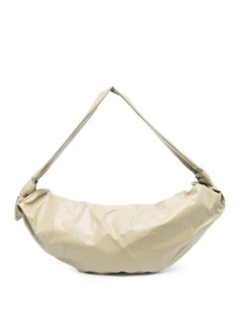 large Croissant leather shoulder bag by LEMAIRE