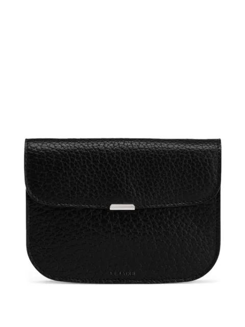logo-detail leather wallet by LEMAIRE