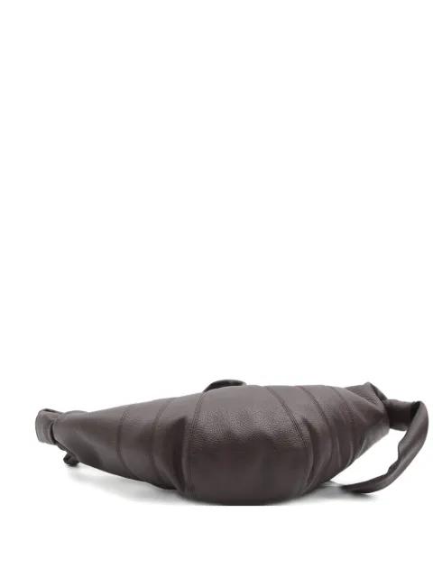 medium Croissant stitched grained crossbody bag by LEMAIRE