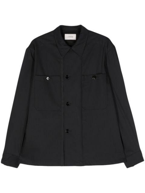 military-inspired virgin-wool overshirt by LEMAIRE