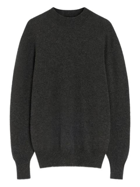mock-neck ribbeed sweater by LEMAIRE