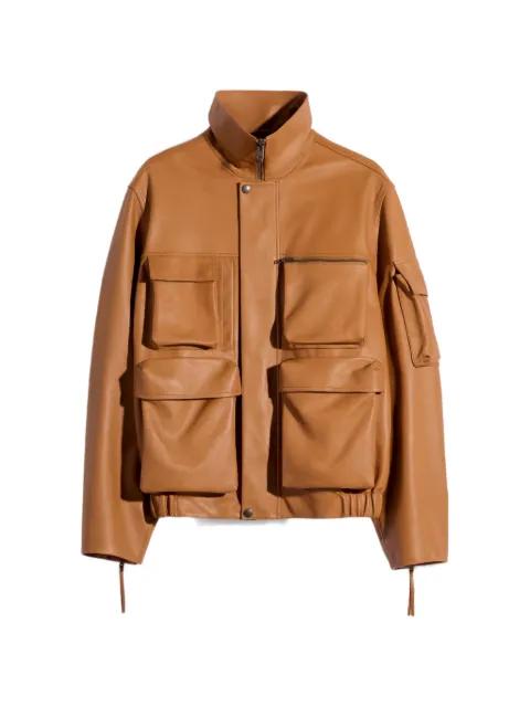 multipocket leather jacket by LEMAIRE