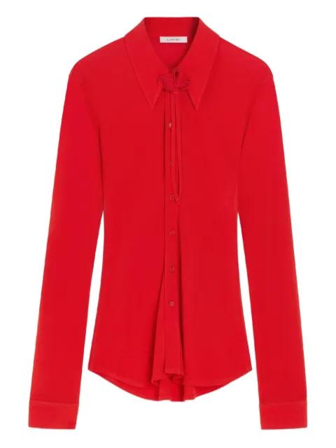 neck-cord long-sleeve shirt by LEMAIRE