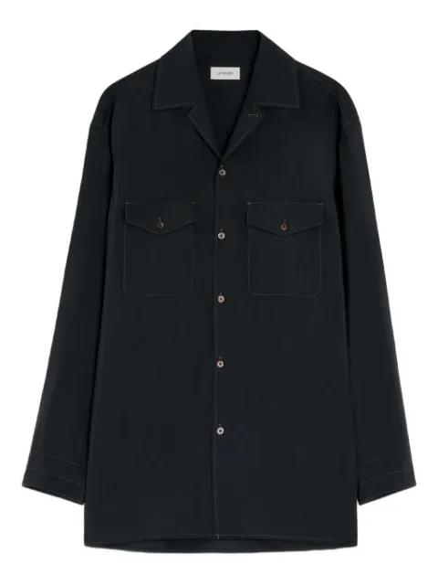 notched-collar shirt by LEMAIRE