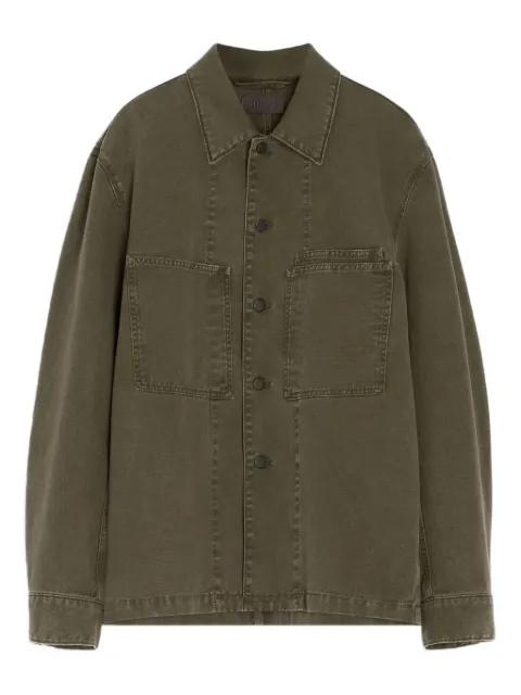 patch-pocket denim overshirt by LEMAIRE