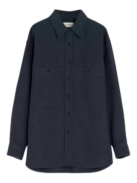 patch-pocket twill overshirt by LEMAIRE