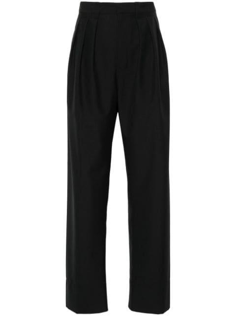 pleat-detail tailored trousers by LEMAIRE
