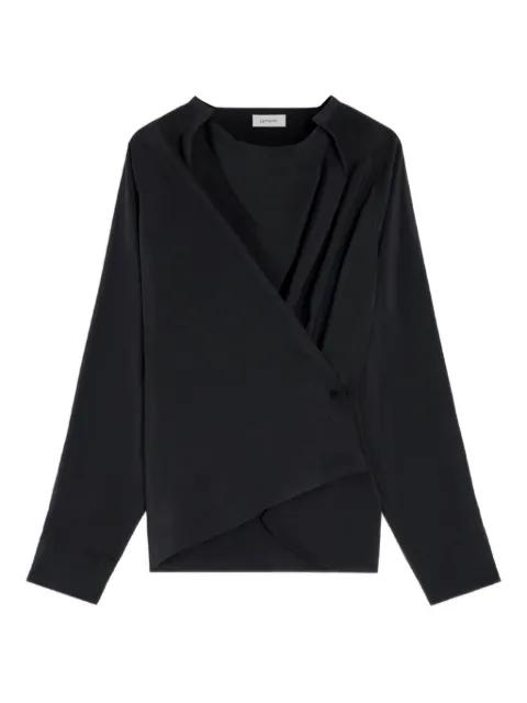 pleated raglan-sleeve shirt by LEMAIRE
