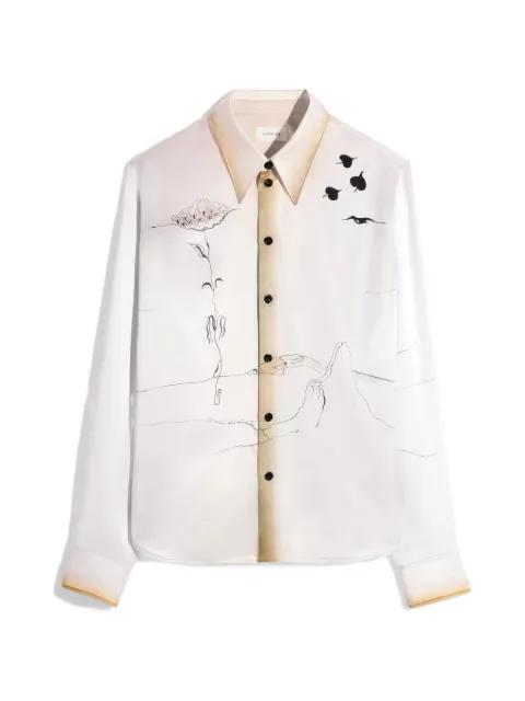 pointed-collar landscape shirt by LEMAIRE