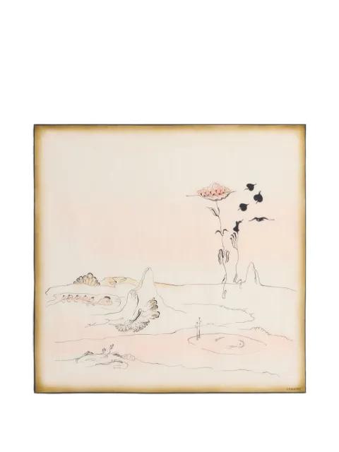 printed scarf by LEMAIRE