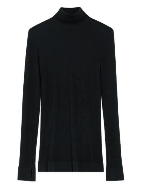 ribbed high-neck top by LEMAIRE