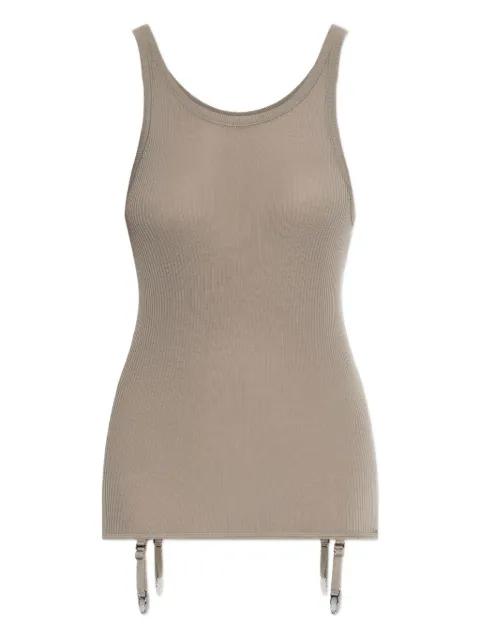 ribbed suspender top by LEMAIRE