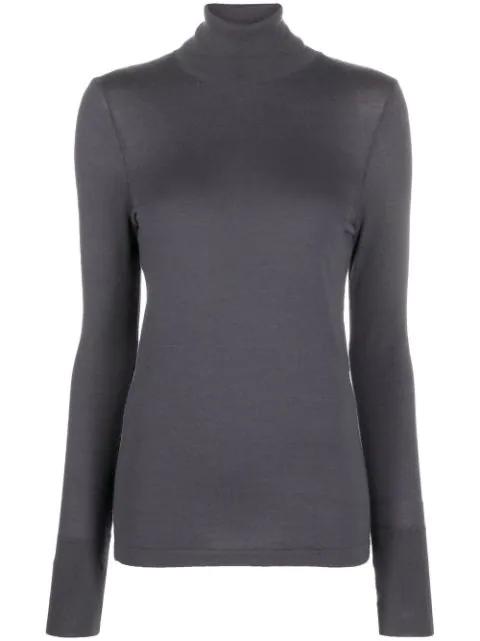 roll neck merino jumper by LEMAIRE