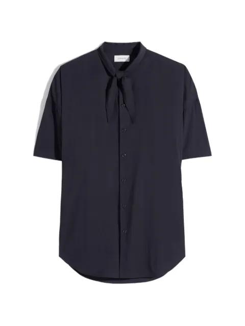 scarf-detail short-sleeve shirt by LEMAIRE