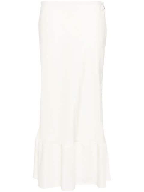 semi-sheer A-line midi skirt by LEMAIRE