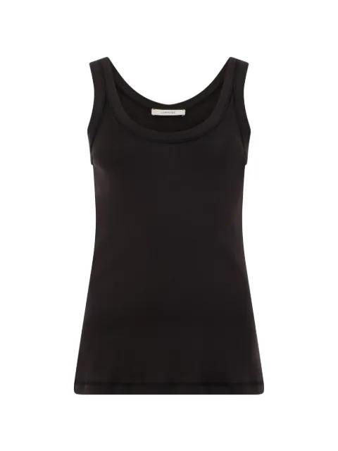 sleeveless ribbed cotton top by LEMAIRE