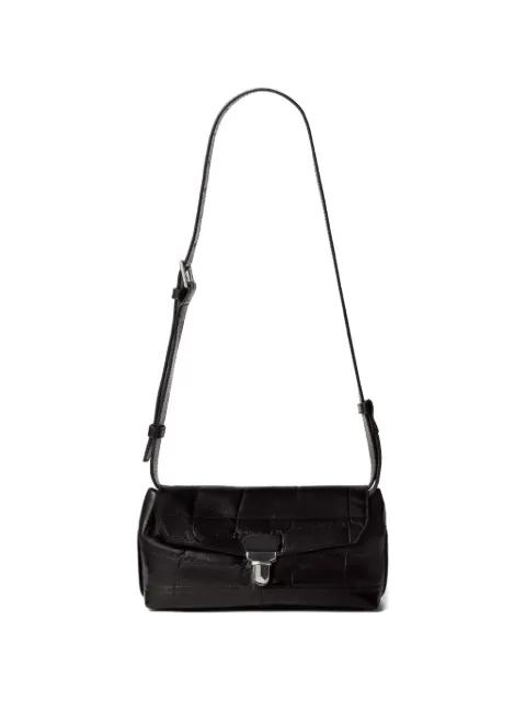 small Gear croco-embossed shoulder bag by LEMAIRE