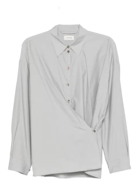 straight-collar twisted shirt by LEMAIRE